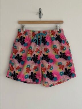 Vilbrequin Graffiti Turtles Swim Trunks